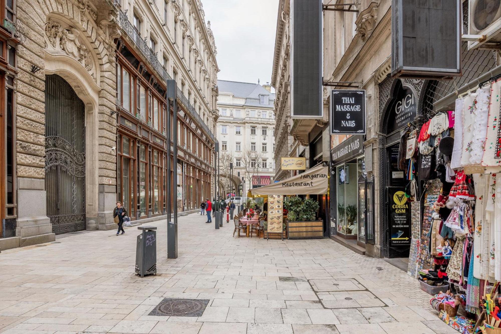 Urban Tranquillity By The Main Shopping Street, Budapest